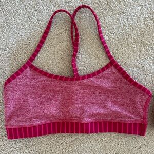 lululemon athletica Pink Heathered Sports Bra
